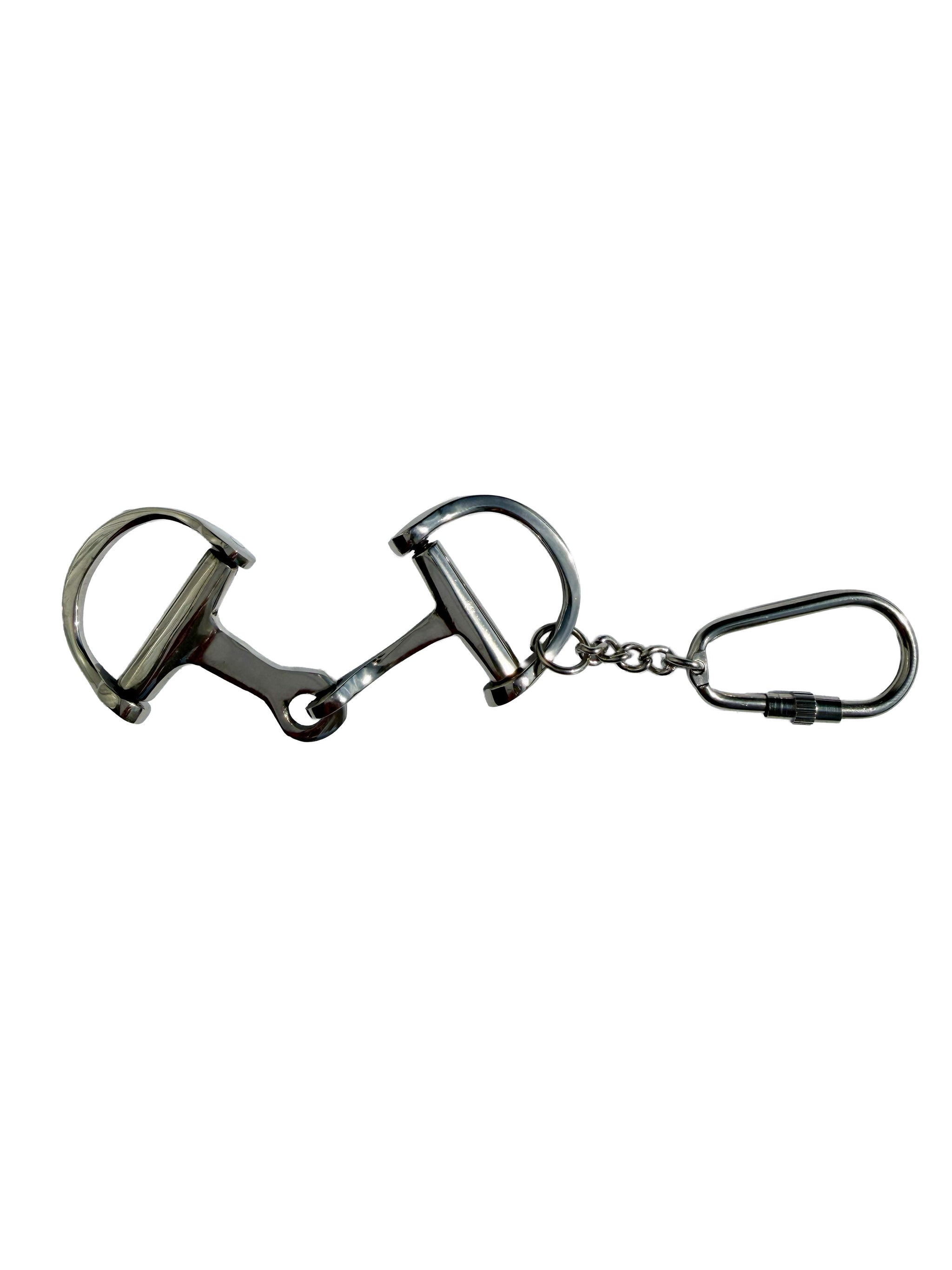 Huntley Equestrian Silver D-Bit Keychain