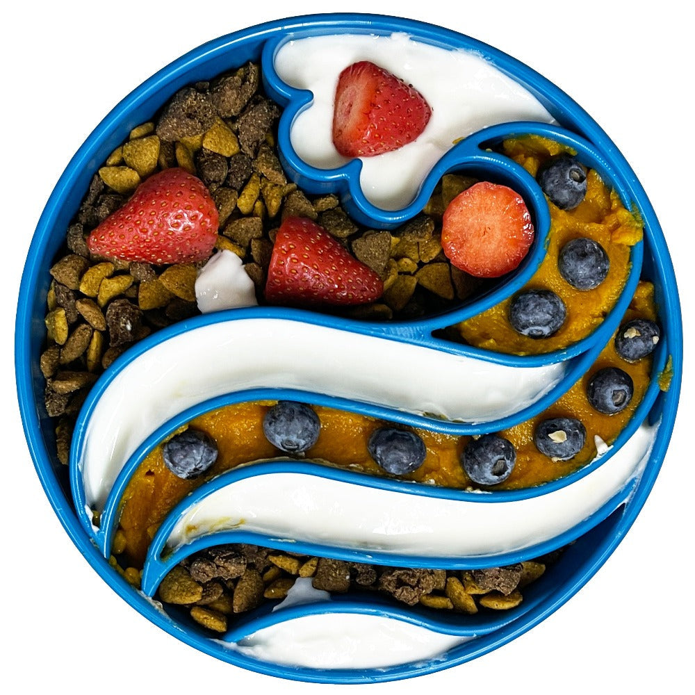 Wave eBowl Deep Slow Feeder Dog Bowl for Enrichment | Made in USA - SodaPup/True Dogs, LLC - Flyclothing LLC