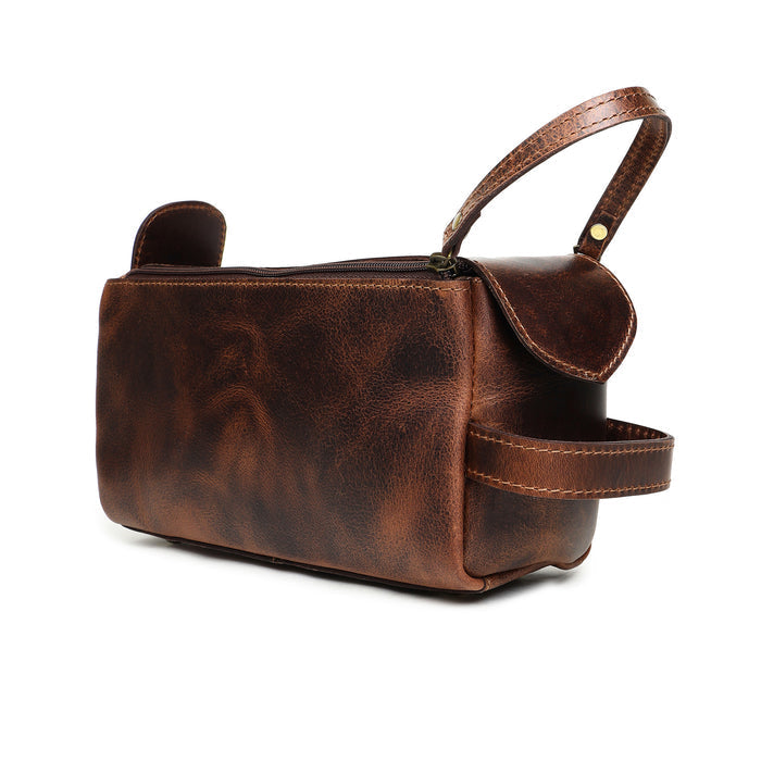 The Reuben Travel Dopp Kit - Classy Leather Bags - Flyclothing LLC