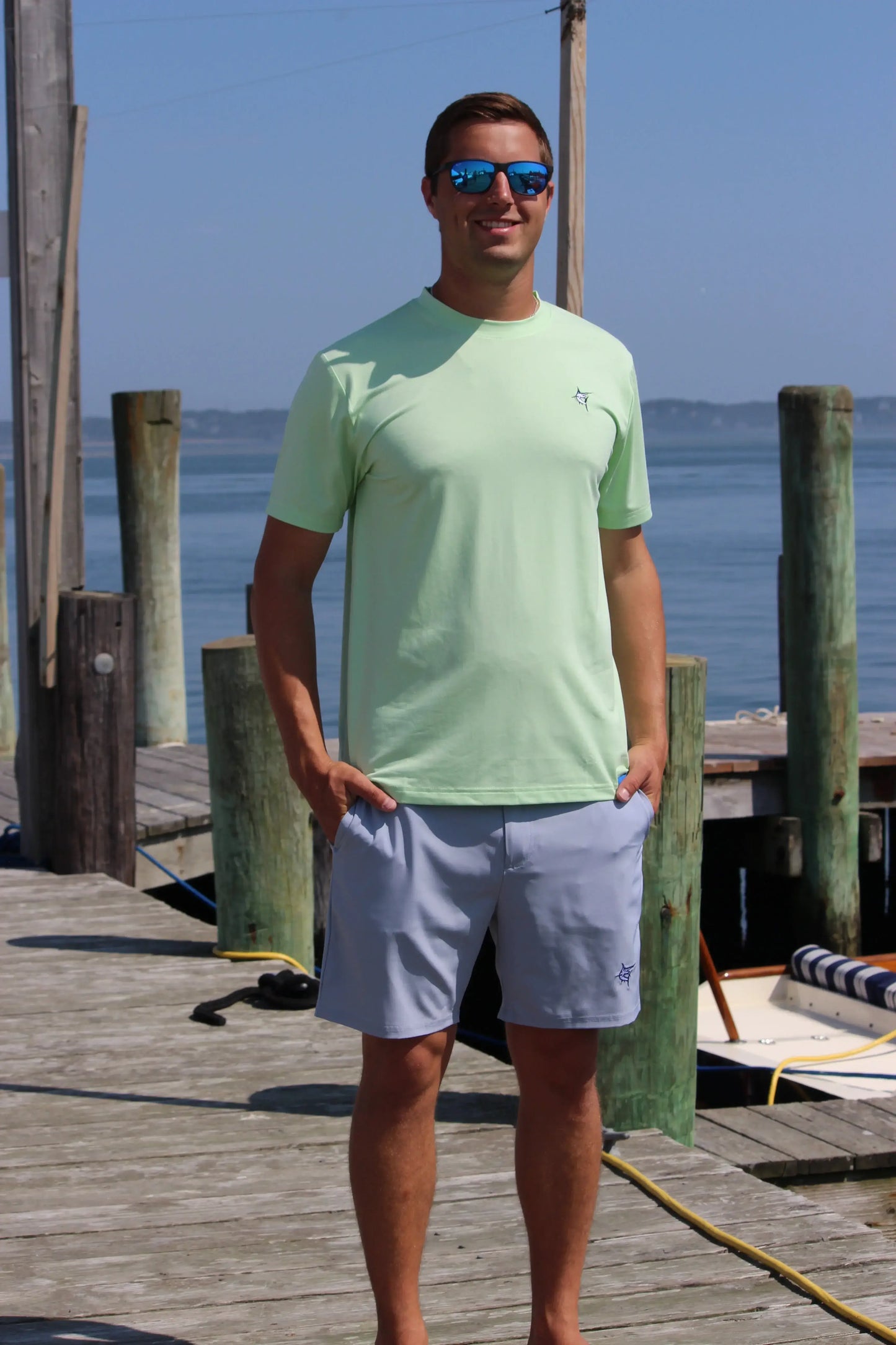 Dockside Performance Tee - White Water Life - Flyclothing LLC