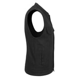 Blacksteel - Unlined Black Denim Vest - GoLeather
