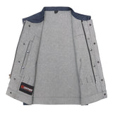 Raw Valor - Dark Blue Raw Denim Vest - GoLeather