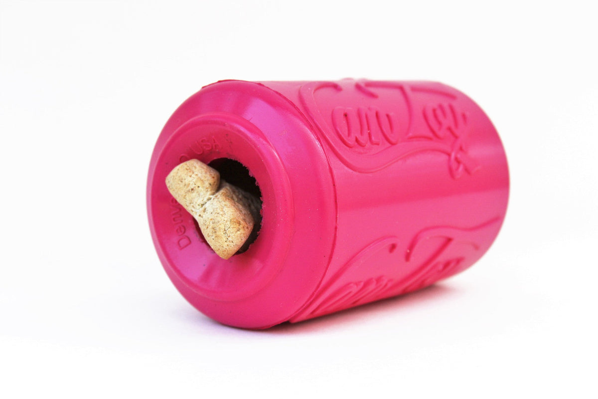Puppy Can Toy Rubber Chew Toy for Teething Puppies | Treat Dispenser | USA Made - SodaPup/True Dogs, LLC - Flyclothing LLC