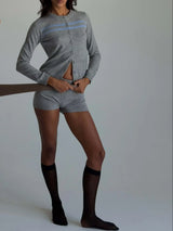 Cashmere Wool Stripe Cardigan - findmenowthelabel - Flyclothing LLC