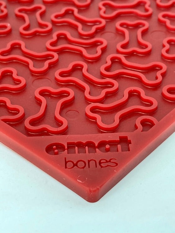 Bones eMat - Enrichment Lick Mat for Dogs and Cats | eMat Enrichment Toy for Anxiety Relief | SodaPup - SodaPup/True Dogs, LLC - Flyclothing LLC