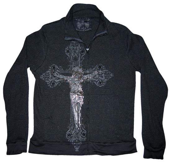United Rockers Crucifix Jacket - Mosquitohead Shirts - Flyclothing LLC