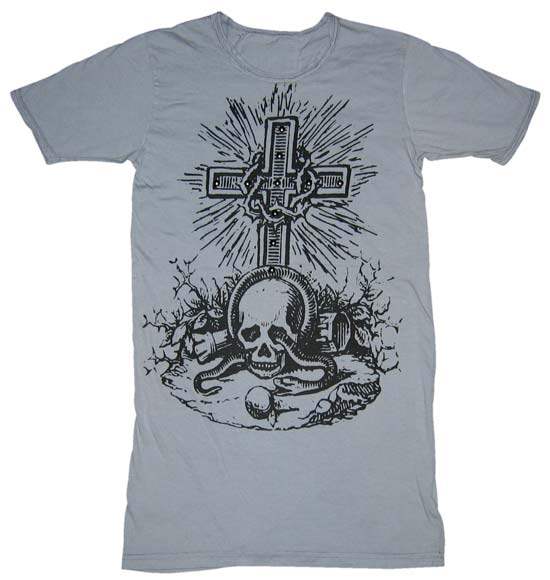 United Rockers Skull Cross T-Shirt - Mosquitohead Shirts - Flyclothing LLC
