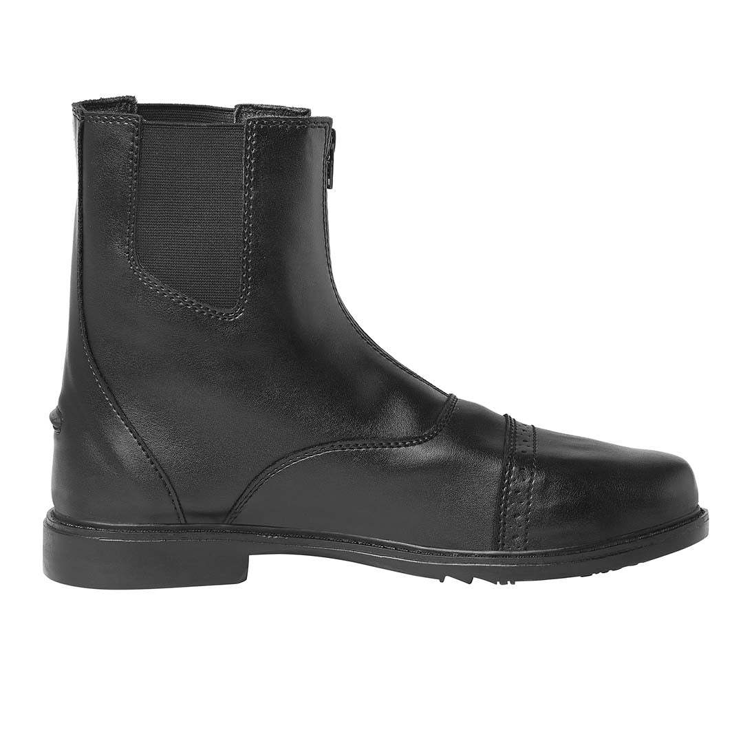 TuffRider Mens Starter Front Zip Paddock Boots Black - Breeches.com - Flyclothing LLC