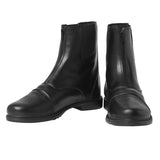 TuffRider Mens Starter Front Zip Paddock Boots Black - Breeches.com - Flyclothing LLC