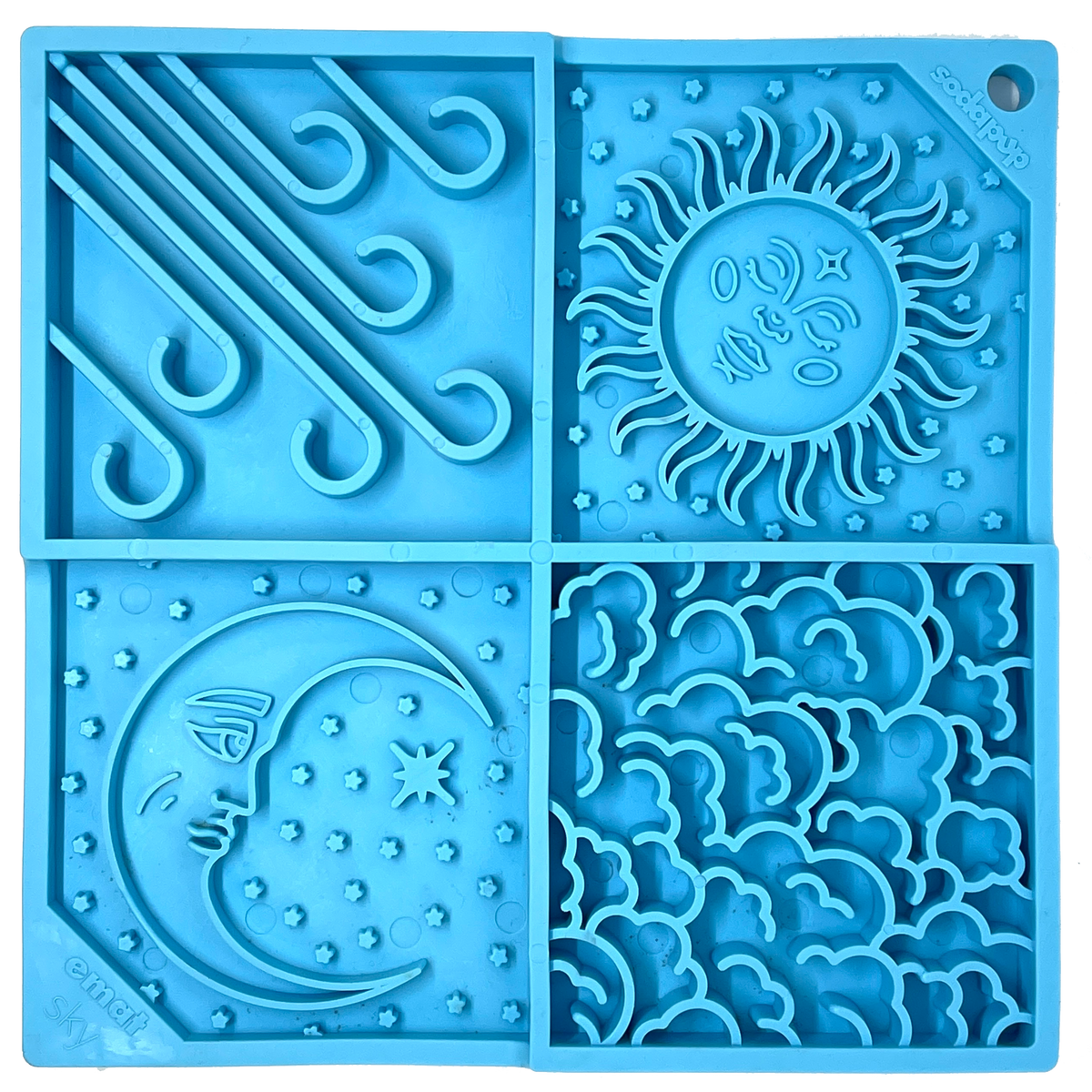 Sky eMat - Enrichment Lick Mat for Dogs and Cats | Celestial Design | SodaPup - SodaPup/True Dogs, LLC - Flyclothing LLC
