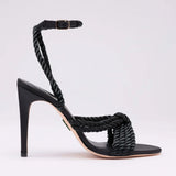 Michaela V Selene Satin heels • Black - Michaela V - Flyclothing LLC