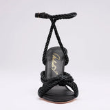 Michaela V Selene Satin heels • Black - Michaela V - Flyclothing LLC