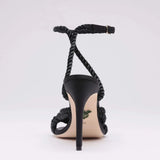 Michaela V Selene Satin heels • Black - Michaela V - Flyclothing LLC