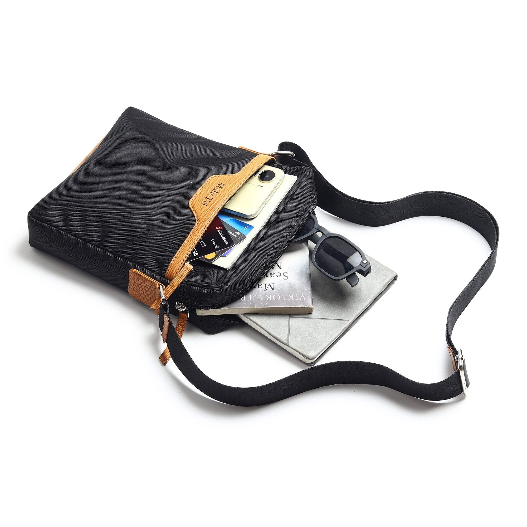 Mark Canvas Side Messenger Bag - Classy Leather Bags - Flyclothing LLC
