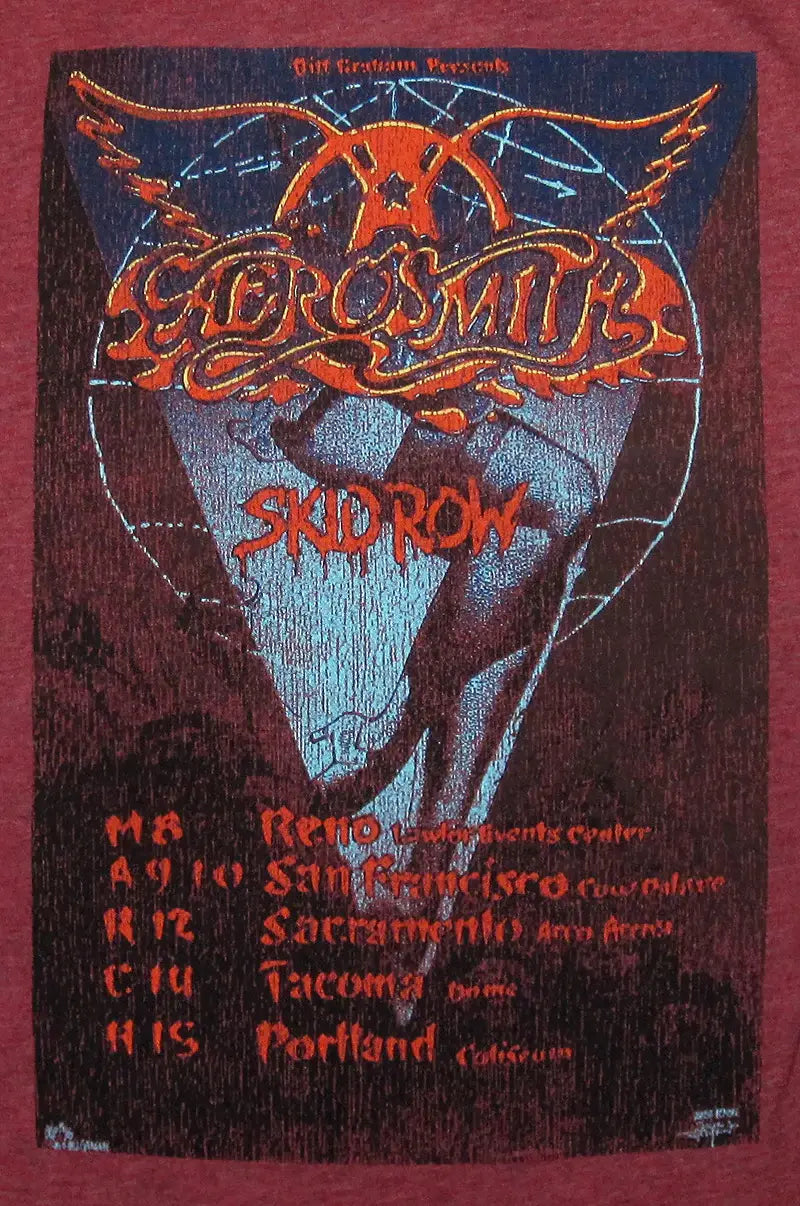 Wolfgang's Vault Aerosmith Shirt - Original Retro Brand - Flyclothing LLC