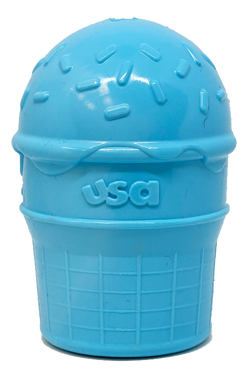 Ice Cream Cone Rubber Dog Chew Toy | Treat Dispenser | USA Made | SodaPup - SodaPup/True Dogs, LLC - Flyclothing LLC