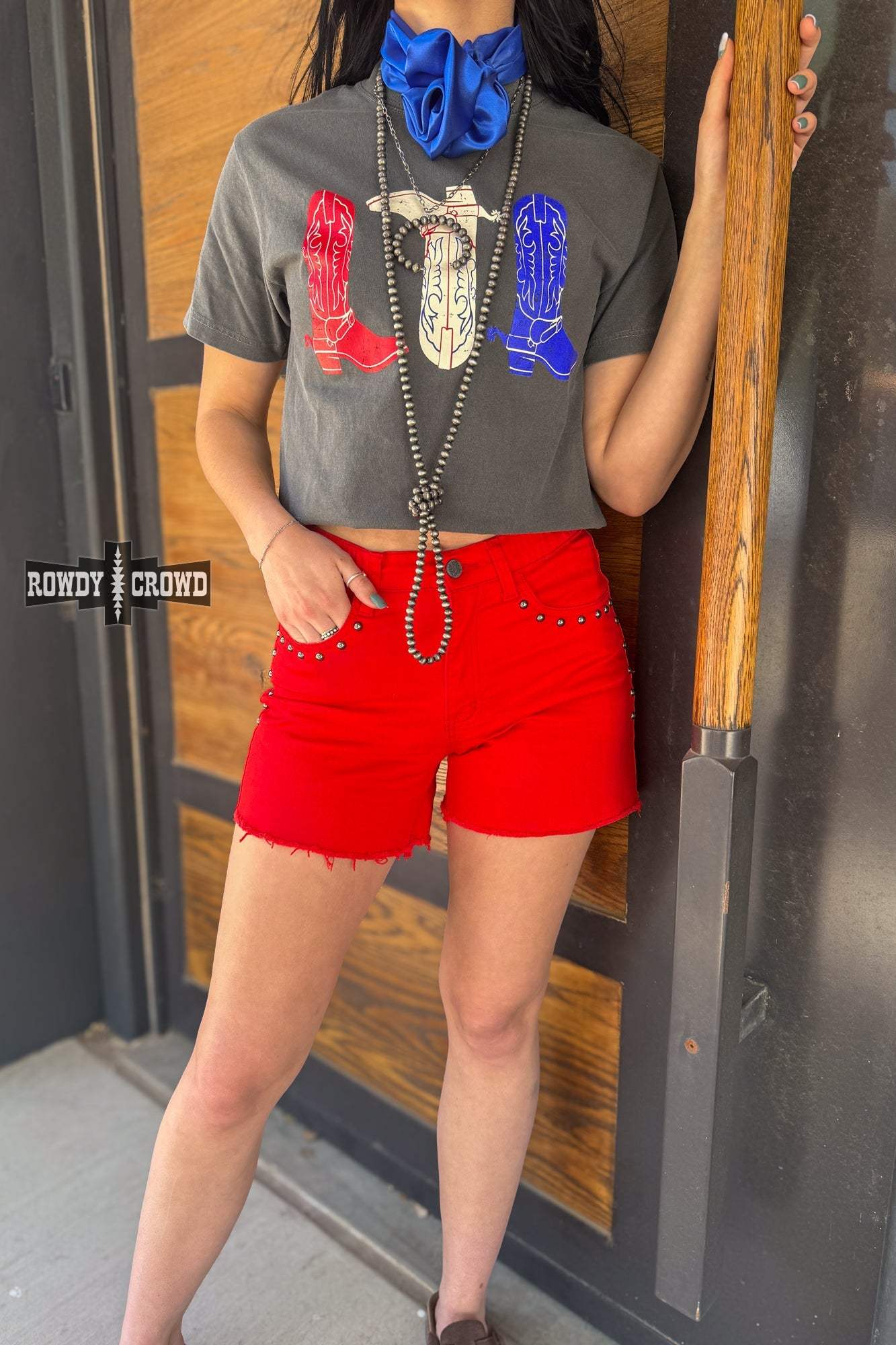 DS Red, White & Boots Tee