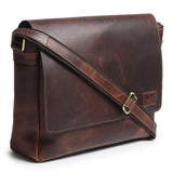 Genuine Sitka Leather Laptop Bag - Classy Leather Bags - Flyclothing LLC