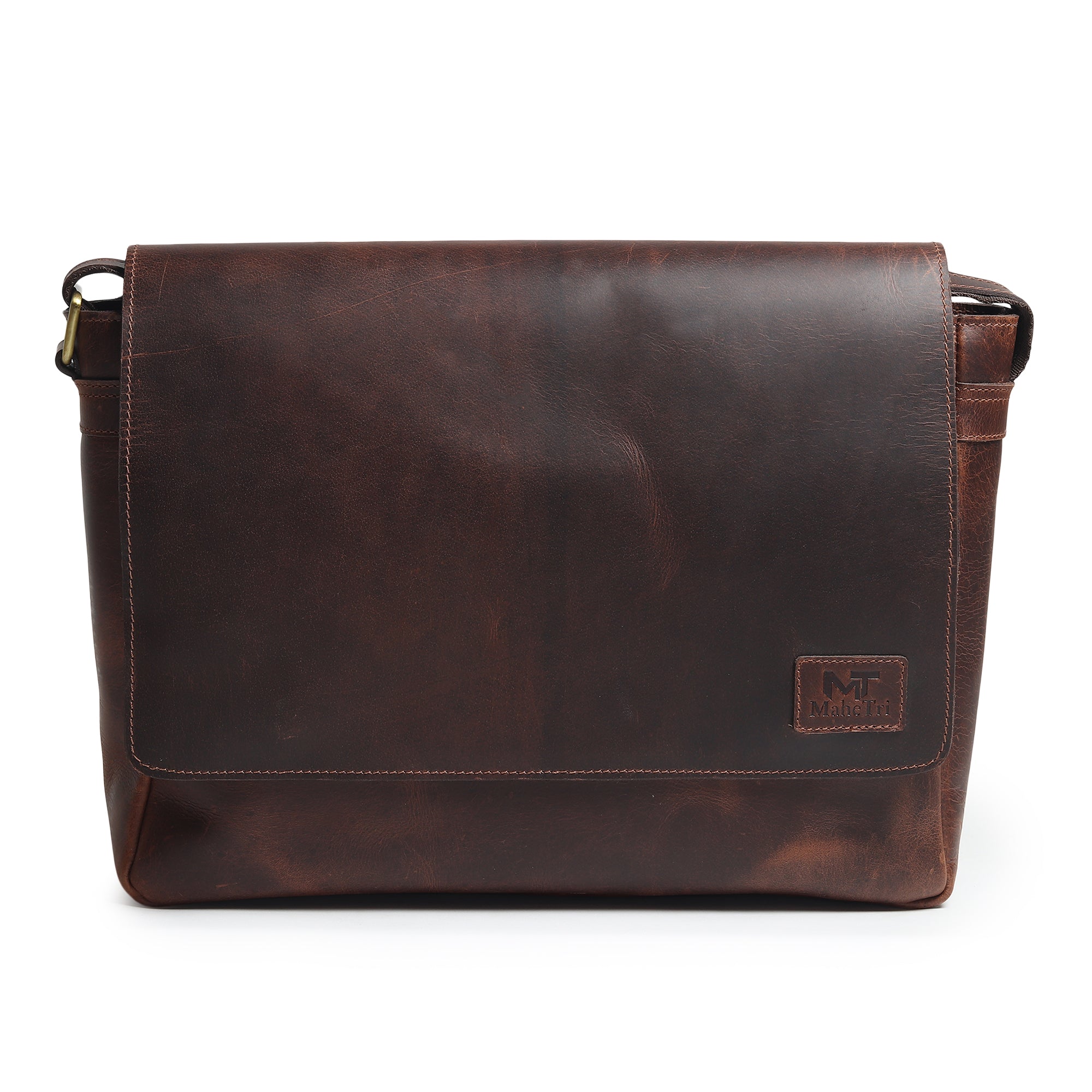 Genuine Sitka Leather Laptop Bag - Classy Leather Bags - Flyclothing LLC