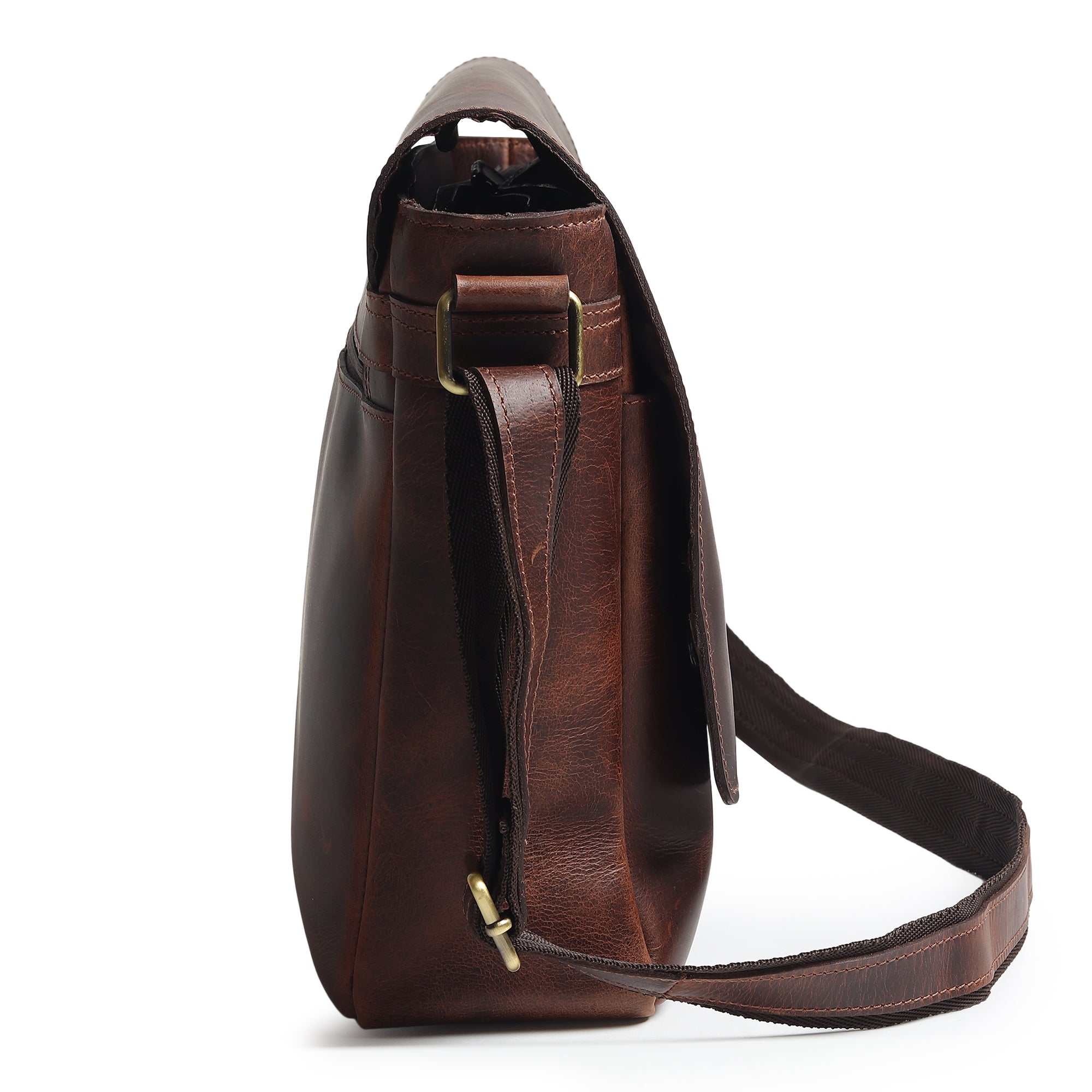 Genuine Sitka Leather Laptop Bag - Classy Leather Bags - Flyclothing LLC