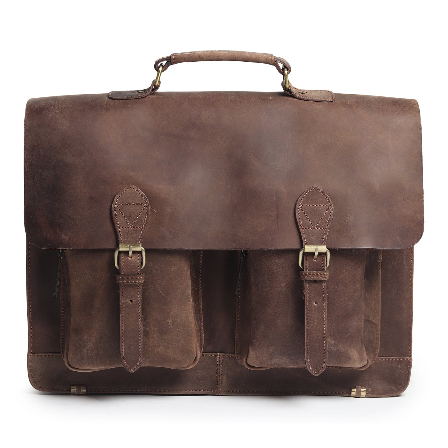 Buffalo Leather Messenger Bag - Classy Leather Bags - Flyclothing LLC