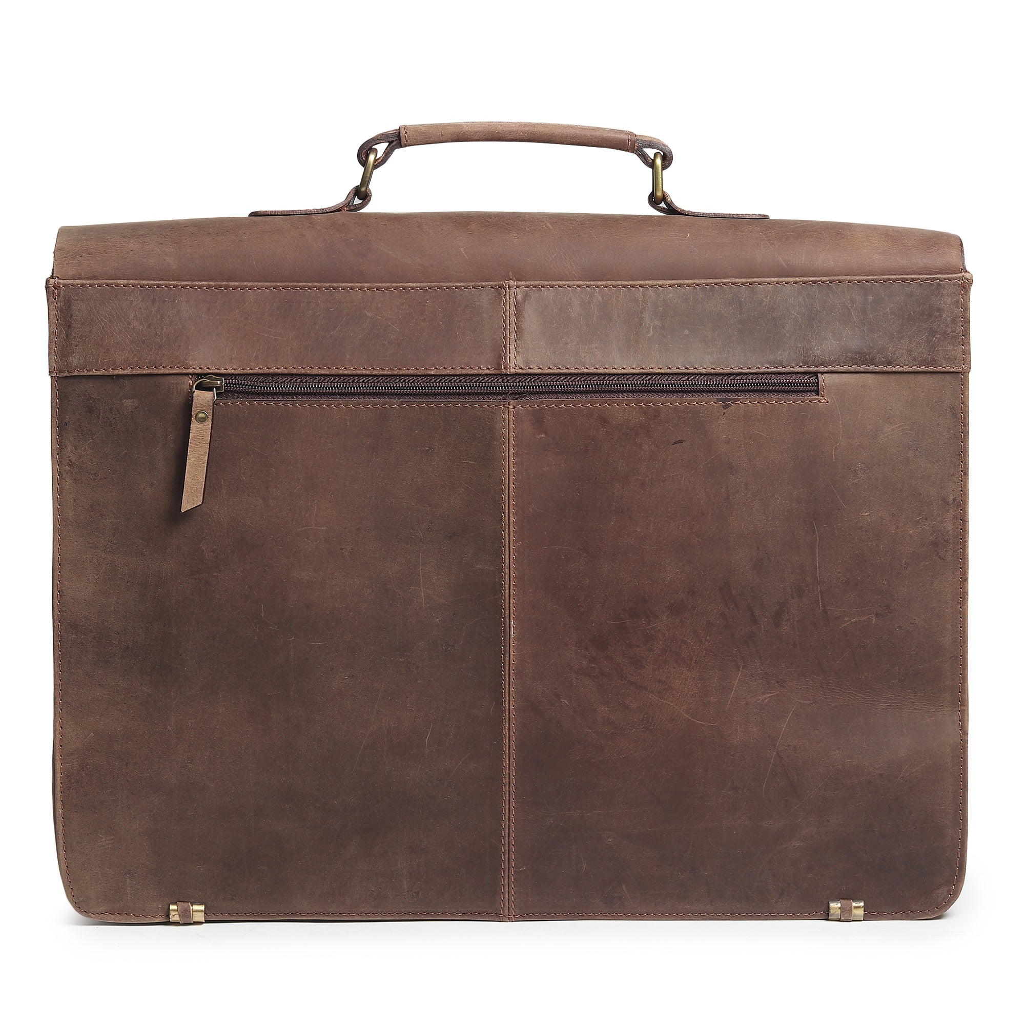 Buffalo Leather Messenger Bag - Classy Leather Bags - Flyclothing LLC