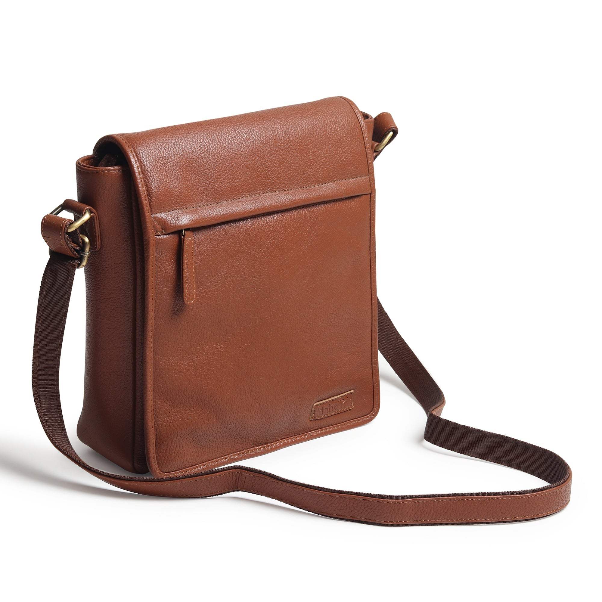 Leather Crossbody Bag for Travel Work - Classy Leather Bags - Flyclothing LLC