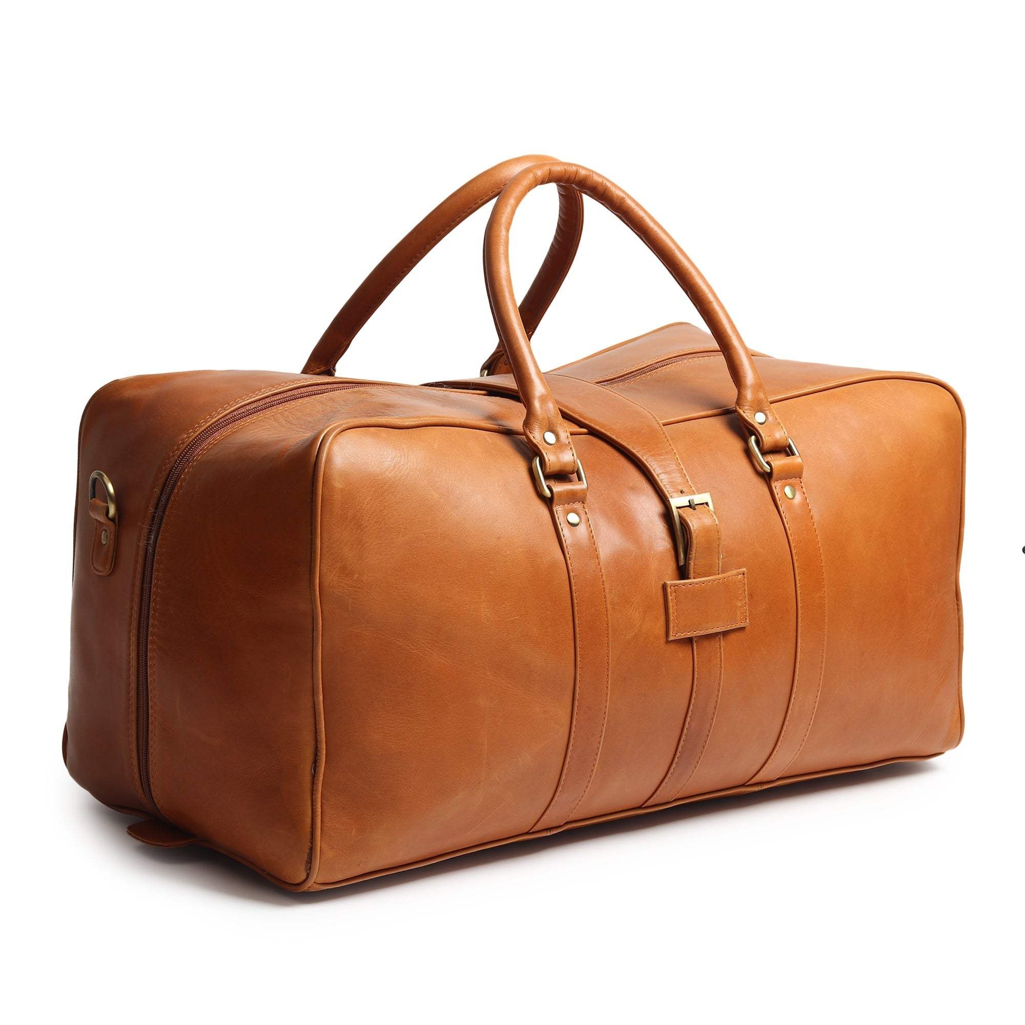 Port Blair Leather Duffle Travel Bag - Classy Leather Bags - Flyclothing LLC