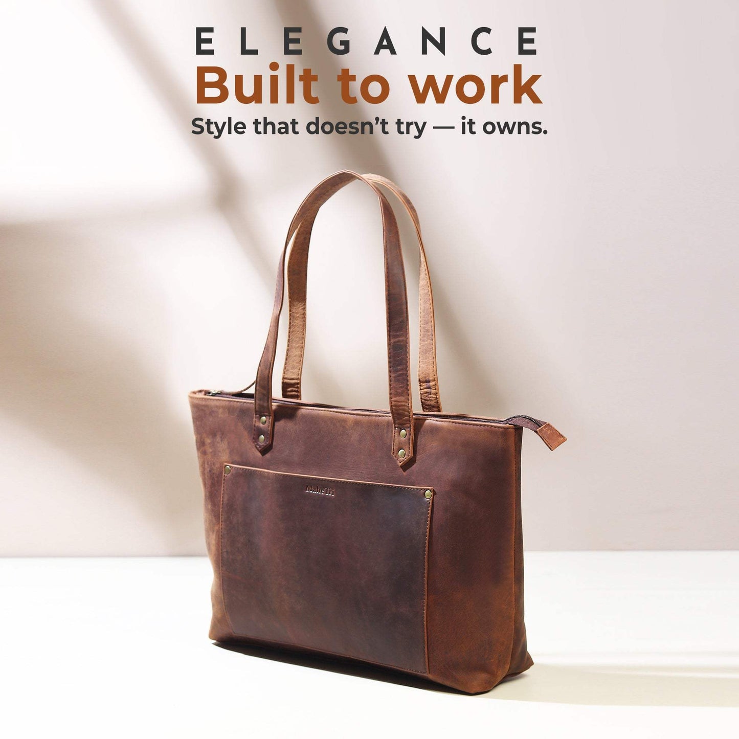 Rachel Large Leather Tote - Classy Leather Bags - Flyclothing LLC