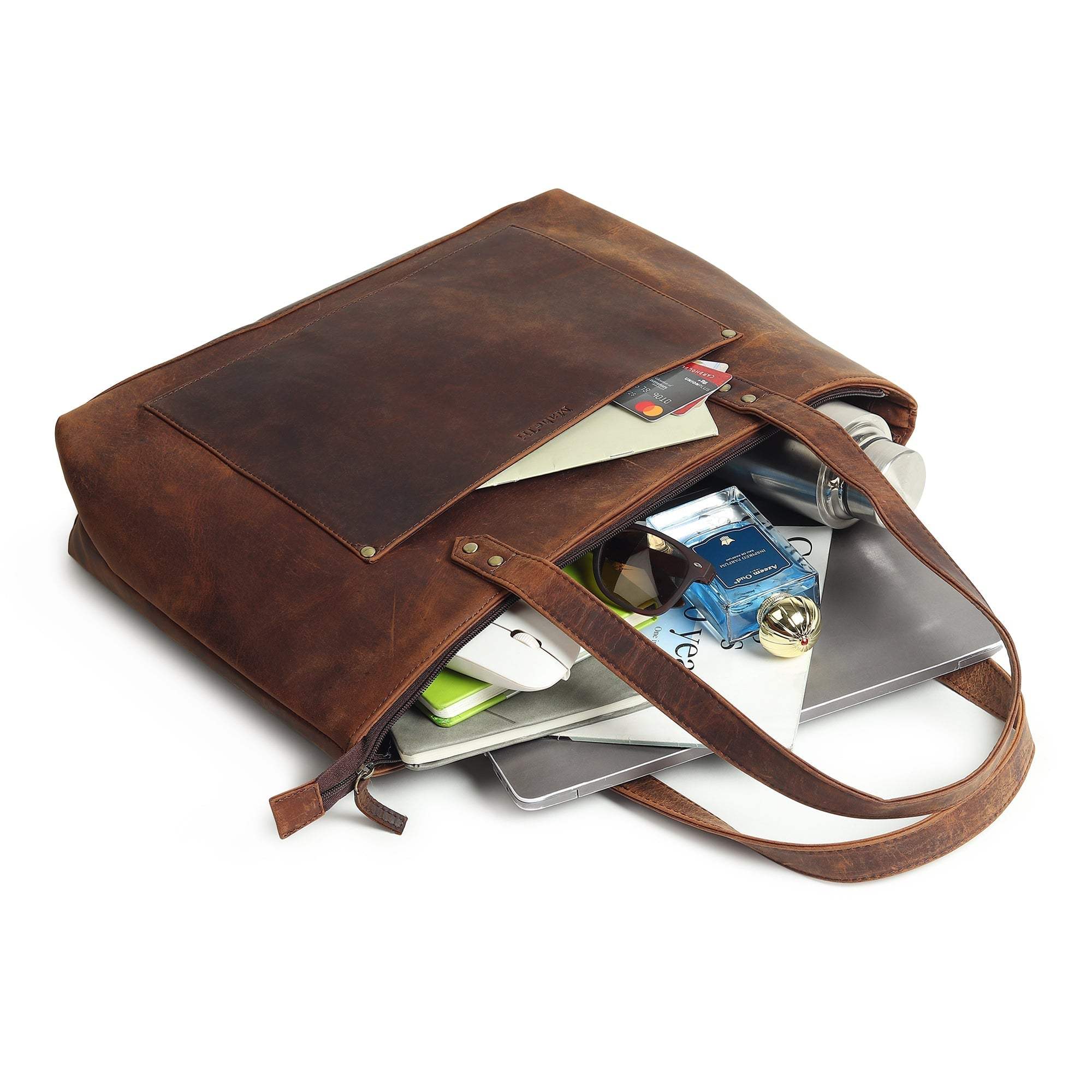 Rachel Large Leather Tote - Classy Leather Bags - Flyclothing LLC