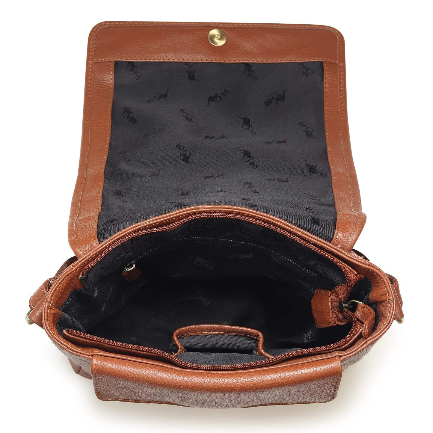 Leather Crossbody Bag for Travel Work - Classy Leather Bags - Flyclothing LLC