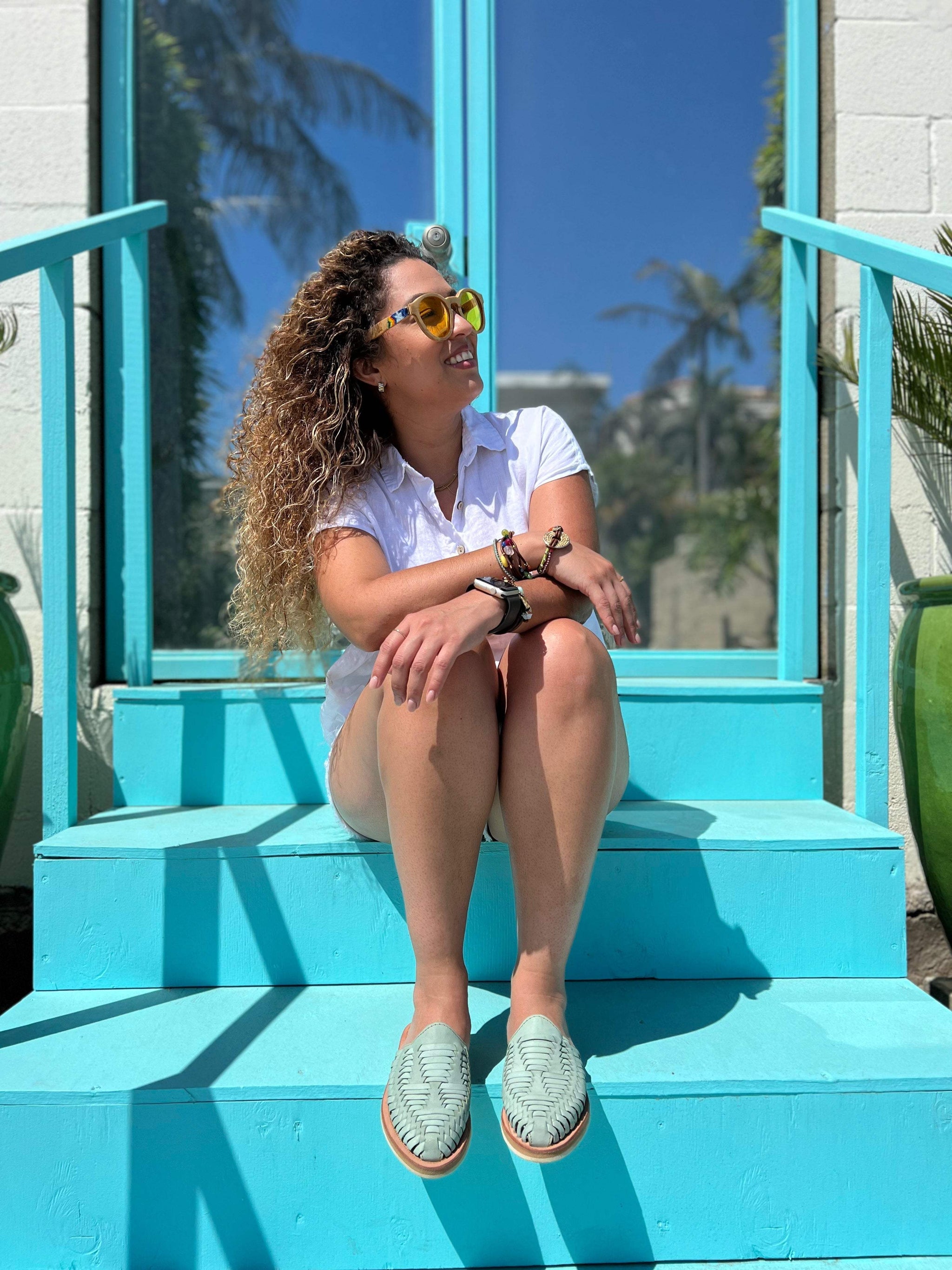 Marbella Huarache Slip-On Teal - Bottomless Co. - Flyclothing LLC