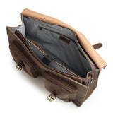 Buffalo Leather Messenger Bag - Classy Leather Bags - Flyclothing LLC
