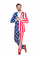 The Tommy J | American Flag Suit Pants - Shinesty