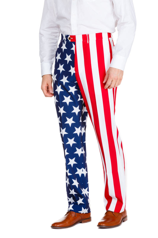 The Tommy J | American Flag Suit Pants - Shinesty