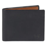 Black Minimal Contrast Wallet - Classy Leather Bags - Flyclothing LLC