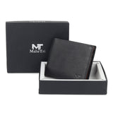 Black Minimal Contrast Wallet - Classy Leather Bags - Flyclothing LLC