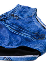 The Daytona Dong Sarong | Denim Print Swim Brief - Shinesty
