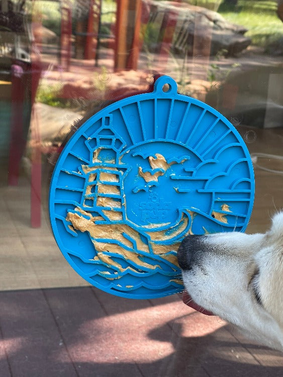 Lighthouse eMat - Enrichment Lick Mat For Dogs and Cats - With Suction Cups | USA Made - SodaPup/True Dogs, LLC - Flyclothing LLC