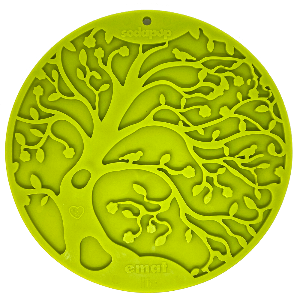 Tree of Life eMat - Enrichment Lick Mat For Dogs and Cats - With Suction Cups | Tree Design | USA Made - SodaPup/True Dogs, LLC - Flyclothing LLC