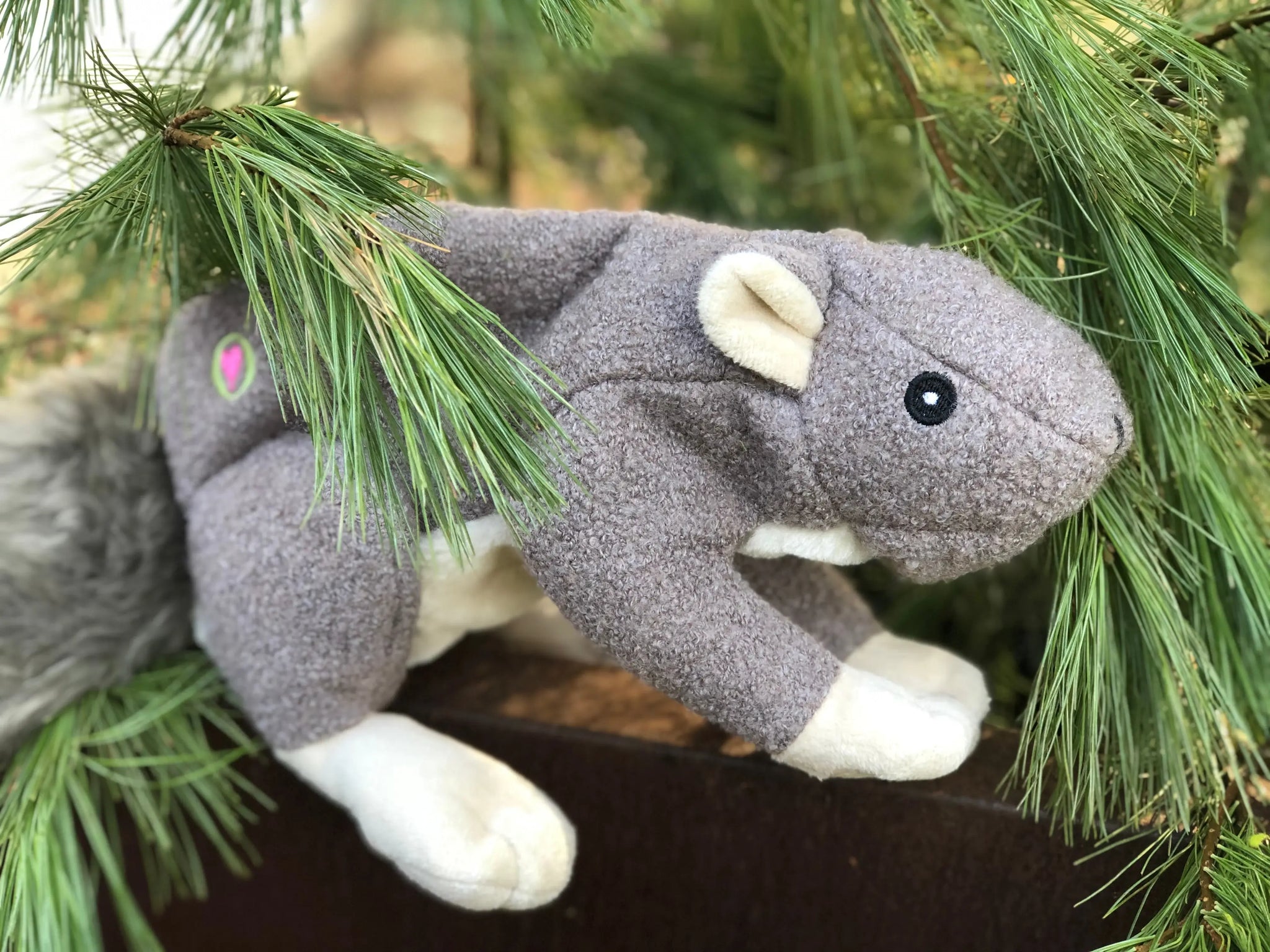 Feller Squirrel Plush Dog Toy - HuggleHounds - Flyclothing LLC