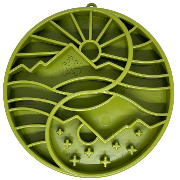 Sun and Moon eTray - Shallow Slow Feeder Dog Bowl for Enrichment | USA Made - SodaPup/True Dogs, LLC - Flyclothing LLC