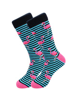 Funky Flamingo Socks - Comfy Cotton for Men & Women - Real Sic - Flyclothing LLC
