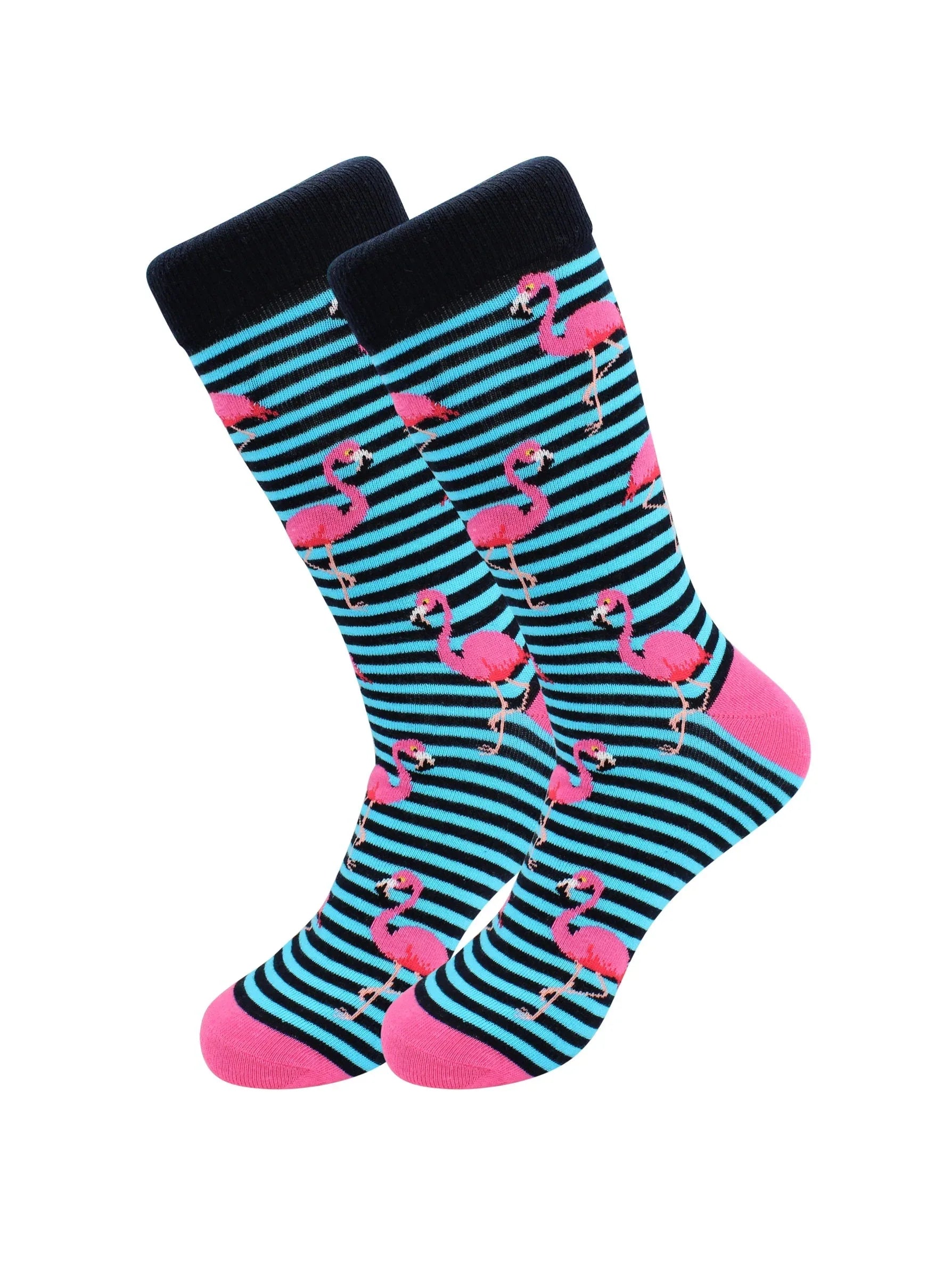 Funky Flamingo Socks - Comfy Cotton for Men & Women - Real Sic - Flyclothing LLC