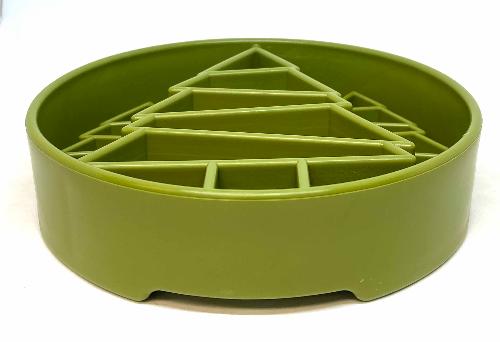 Pine Tree Christmas eBowl Deep Slow Feeder Dog Bowl for Enrichment | USA Made - SodaPup/True Dogs, LLC - Flyclothing LLC