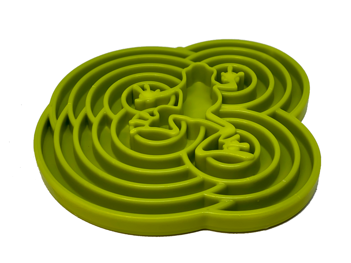 Water Frog eTray - Shallow Slow Feeder Dog Bowl for Enrichment | USA Made - SodaPup/True Dogs, LLC - Flyclothing LLC