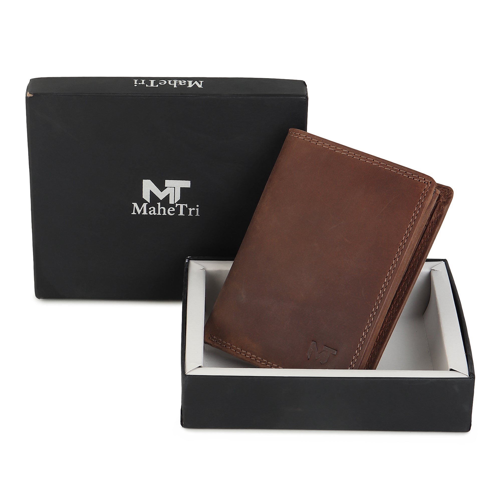 Buffalo Leather Men's Wallet - Vertical - Classy Leather Bags - Flyclothing LLC