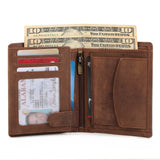 Buffalo Leather Men's Wallet - Vertical - Classy Leather Bags - Flyclothing LLC