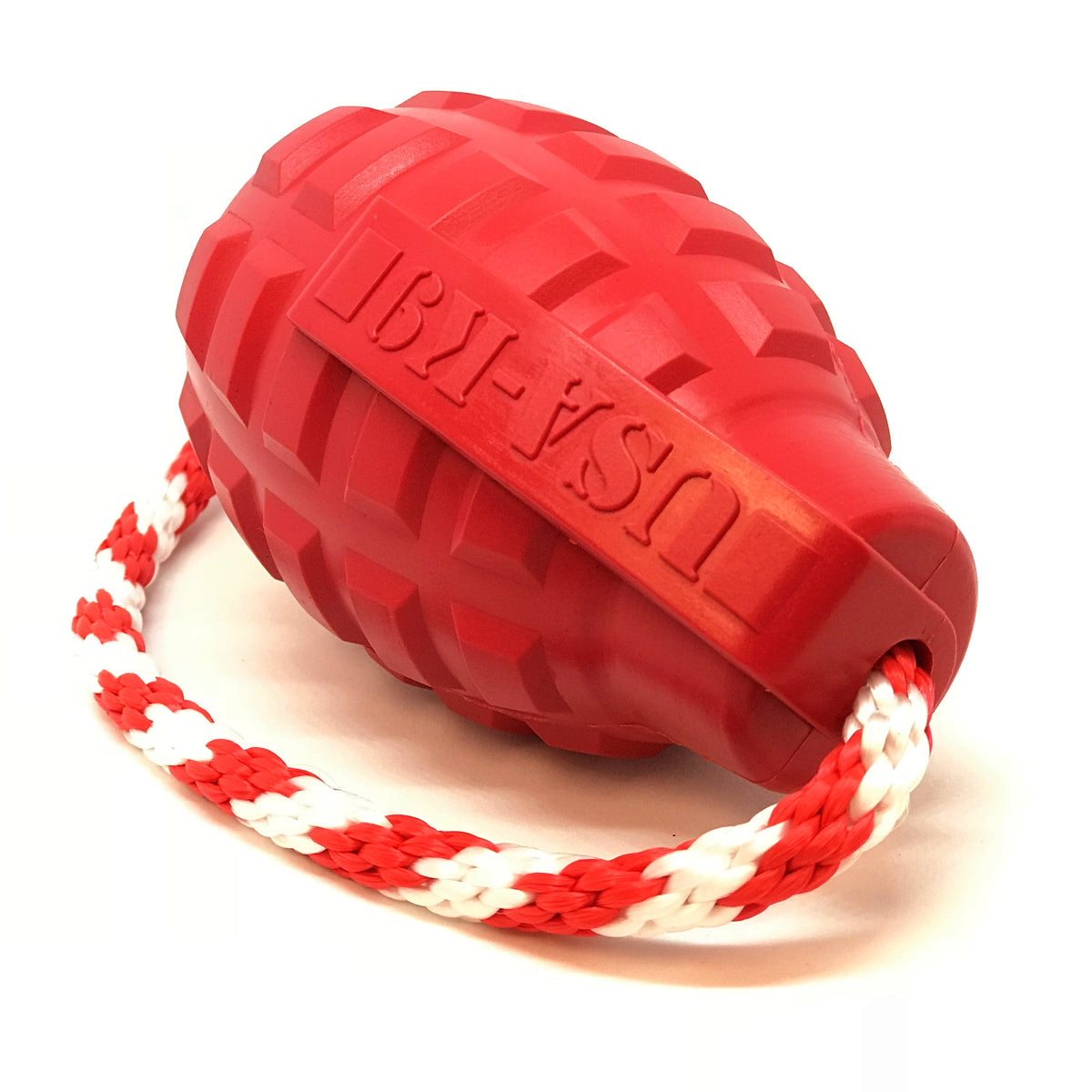 USA-K9 Grenade Rubber Dog Chew Toy | K9 Handler Reward Toy | USA Made - SodaPup/True Dogs, LLC - Flyclothing LLC