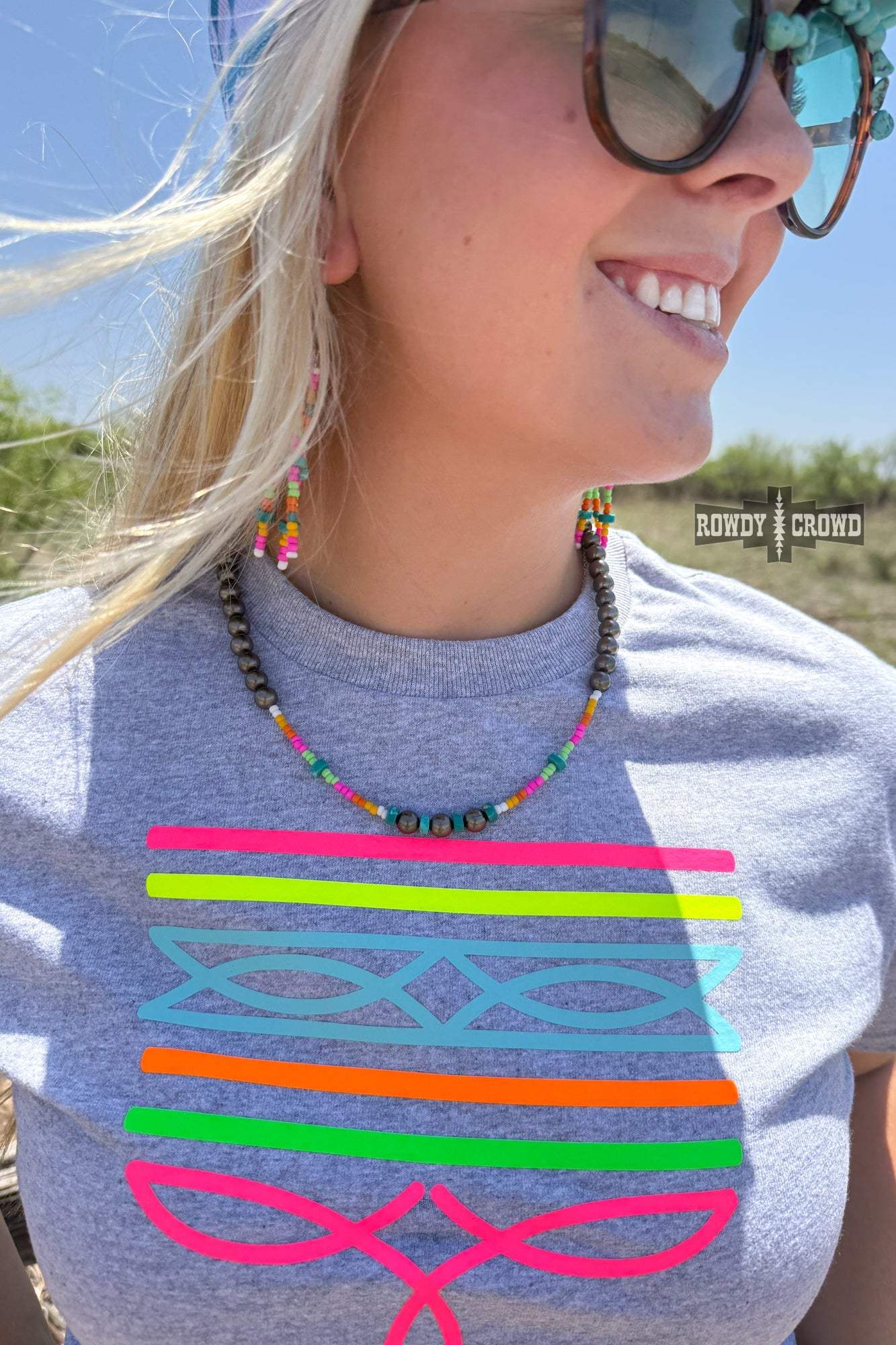 DS Serape Sunrise Necklace